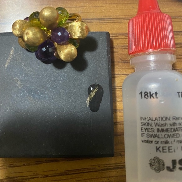 18k solid gold ring - Picture 5 of 8